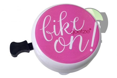 Dzwonek rowerowy Goetze Bike On - różowy