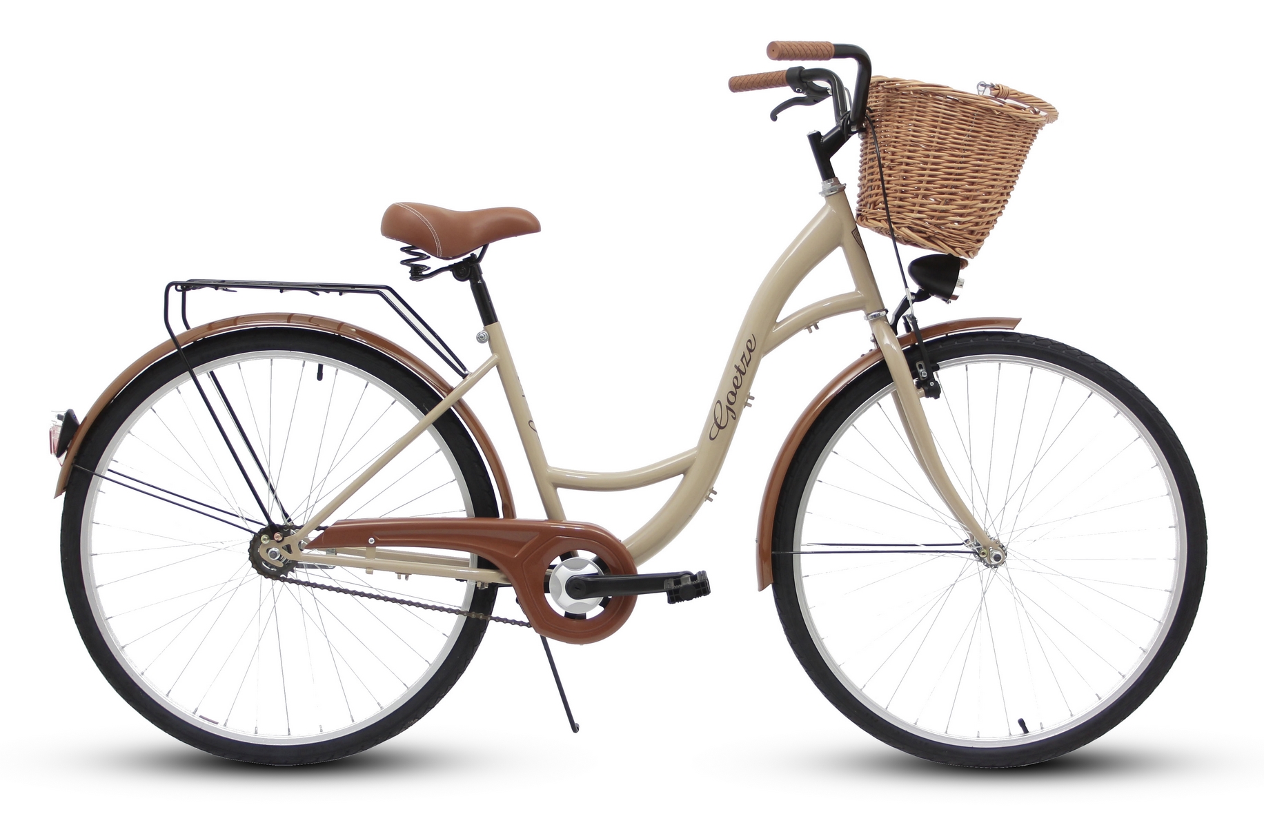 Damenfahrrad Fahrrad mit Korb Citybike Retro Goetze Eco 28