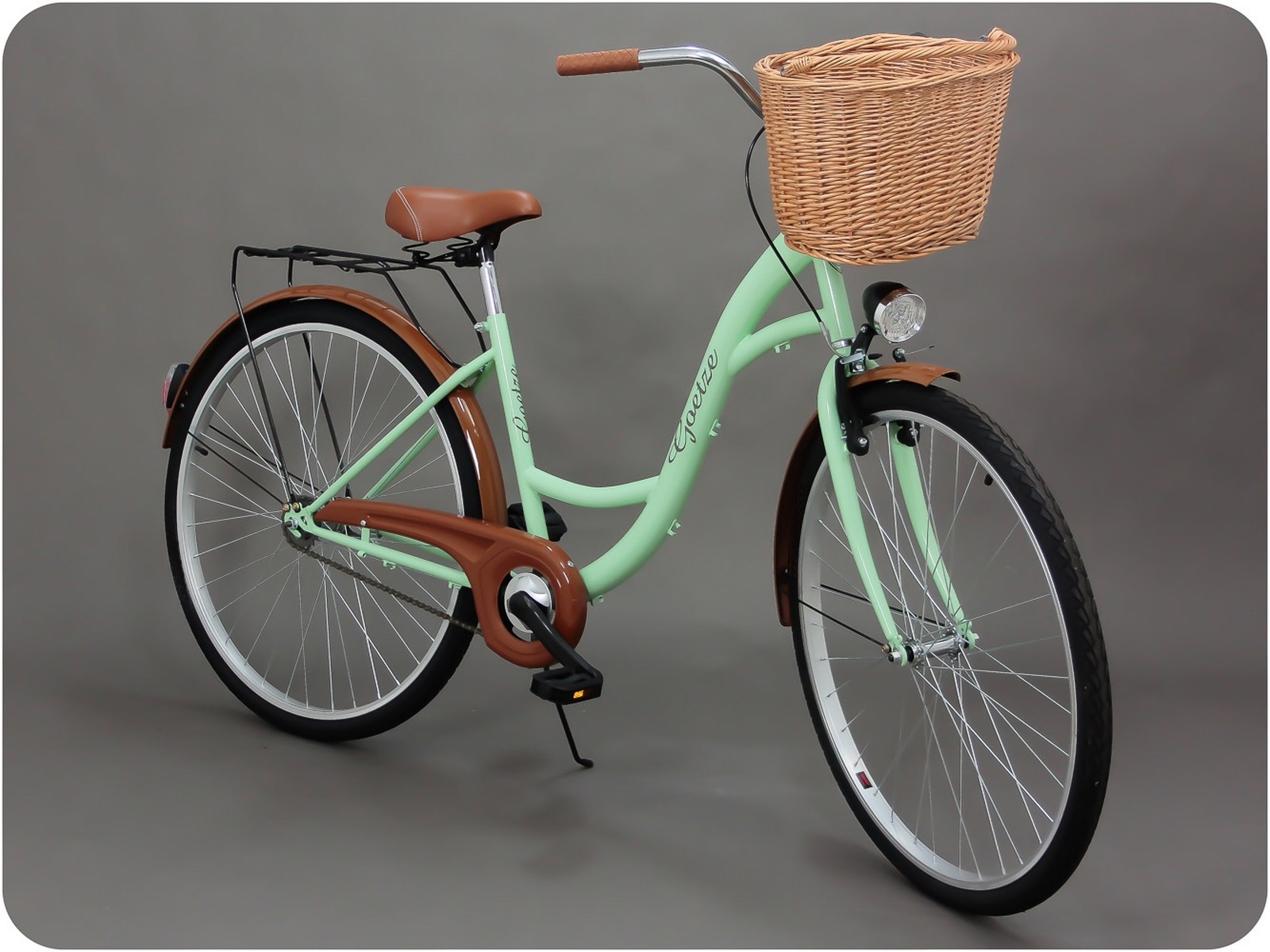 Damenfahrrad Fahrrad mit Korb Citybike Retro Goetze Eco 28