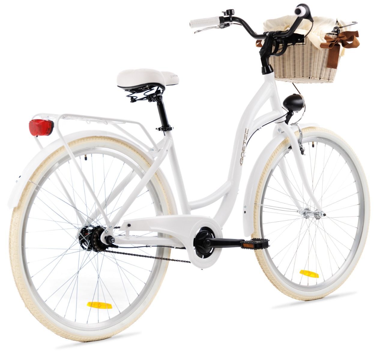 Rower miejski damski Goetze Style 28 7s Alu z koszykiem
