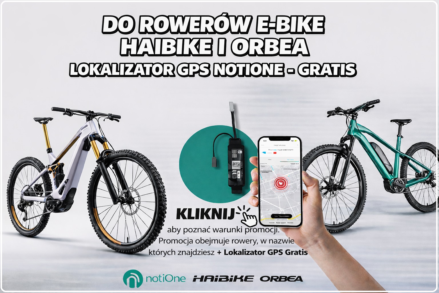 Lokalizator GPS do rowerów Haibike i Orbea