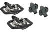 Pedały rowerowe SPD Shimano PD-ME700 ze zintegrowaną platformą komplet z blokami