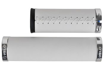 Chwyty Prox Retro skórzane białe