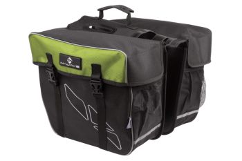 Sakwa rowerowa M-WAVE Amsterdam tylna czarno-zielona - Outlet