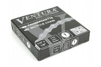 Łańcuch rowerowy Ventura 1-rzędowy - 112 ogniw - Outlet