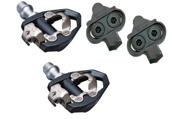 Pedały rowerowe SPD Shimano PD-ES600 Jednostronne Komplet Bloki Gratis!