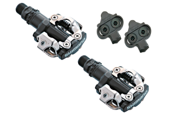 Pedały Spd Shimano SPD PD-M520 Mix Kolorów komplet z Blokami