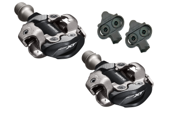 Pedały rowerowe SPD Shimano XT PD-M8100 Komplet z blokami
