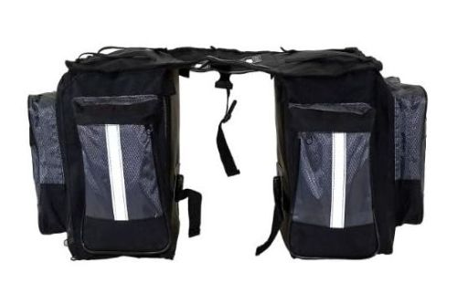 Sakwa rowerowa M-WAVE Amsterdam tylna czarno-czerwona - Outlet