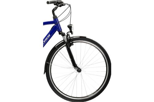 Rower trekkingowy miejski turystyczny Kross Trans 1.0z męską ramą dla mężczyzny 28 L niebieski kolekcja 2025 1