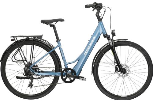 Rower Kross miejski trekkingowy elektryczny Trans Hybrid 1.0 z damską ramą z niskim przekrokiem 2