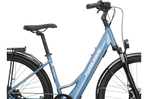 Rower Kross miejski trekkingowy elektryczny Trans Hybrid 1.0 z damską ramą z niskim przekrokiem 5