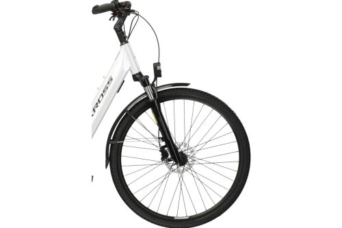 Rower Kross miejski trekkingowy elektryczny Trans Hybrid 1.0 z damską ramą z niskim przekrokiem 8