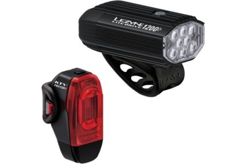 Zestaw lampek rowerowych LEZYNE LITE DRIVE 1200+ / KTV DRIVE PRO+