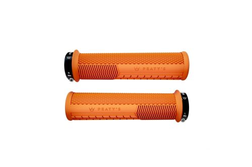 Chwyty rowerowe Peaty's Monarch Knurl Thin  mango
