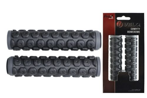 Chwyty rowerowe Prox VLG-184 szaro czarne
