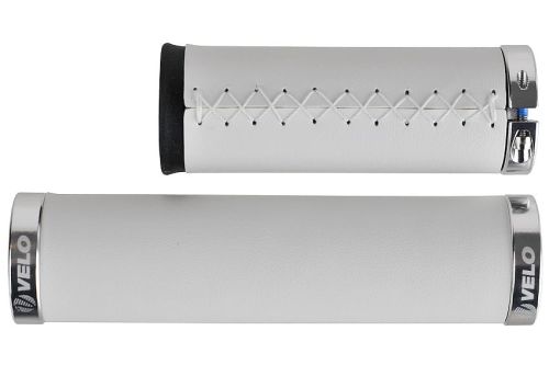 Chwyty Prox Retro skórzane białe