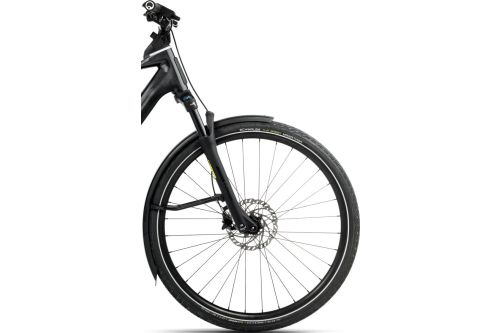 Rower elektryczny miejski trekkingowy miejski do jazdy na wycieczki po mieście po szutrach drogach polnych Orbea KEMEN TOUR 20 MID 2