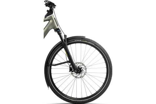 Rower elektryczny miejski trekkingowy miejski do jazdy na wycieczki po mieście po szutrach drogach polnych Orbea KEMEN TOUR 20 MID 10