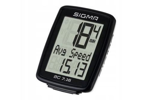 Licznik rowerowy przewodowy Sigma BC 7.16