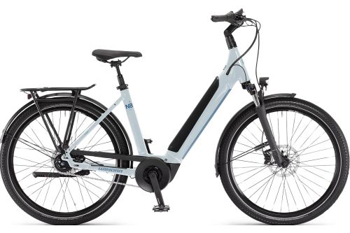 Rower elektryczny damski Winora Sinus N8f Wave trekkingowy miejski