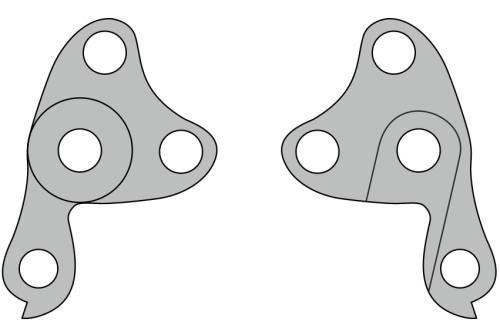 Hak przerzutki Kross DP-51 wymienny