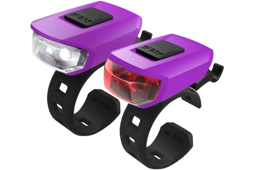 Zestaw oświetlenia rowerowego Kellys KLS Vega USB - Mix kolorów