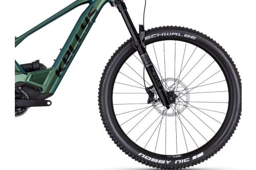 Rower górski elektryczny trail Kellys Theos R30 P magic green - widelec RockShox Psylo