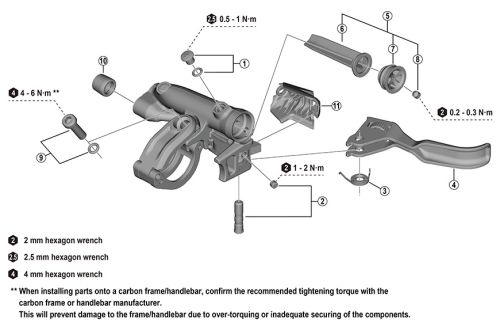 Klamka hamulca Shimano XT BL-M8200 Nowa generacja dźwignia XT I-Spec EV