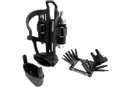 Koszyk na bidon LEZYNE Tubeless Flow Storage Cage - Zestaw z narzędziami i CO2