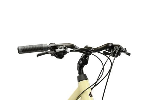 Rower trekkingowy damski miejski Kross Trans 1.0 beżowy - kierownica