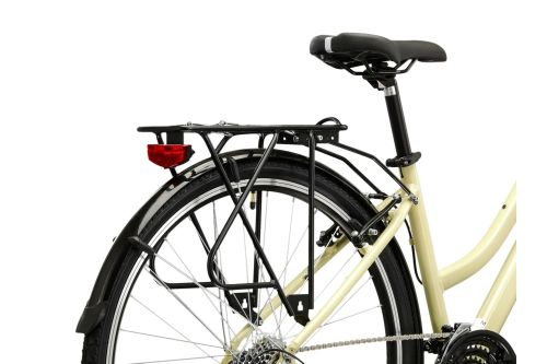 Rower trekkingowy damski miejski Kross Trans 1.0 beżowy -  bagażnik
