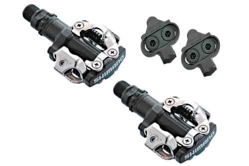Pedały Spd Shimano SPD PD-M520 Mix Kolorów komplet z Blokami