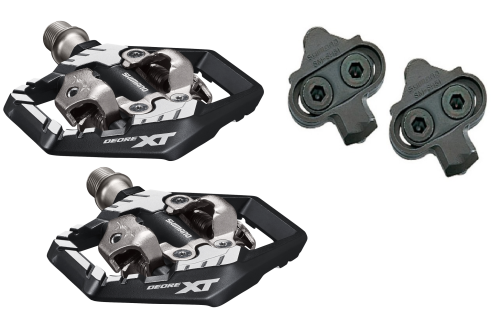 Pedały rowerowe SPD Shimano XT PD-M8120 Komplet z platformą z blokami