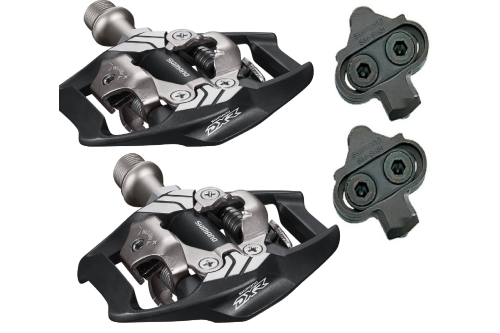 Pedały rowerowe Shimano SPD PD-MX70 DXR z dodatkową platformą + Bloki Gratis!