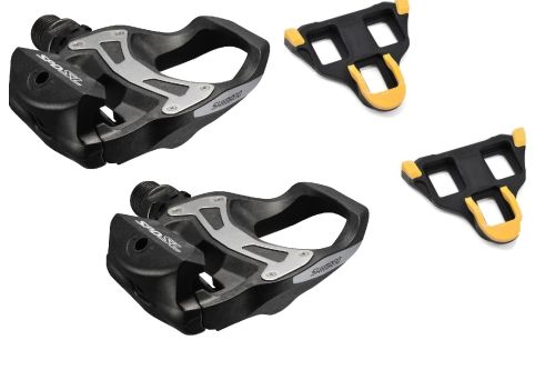 Pedały rowerowe Shimano SPD PD-R550L czarne komplet z blokami