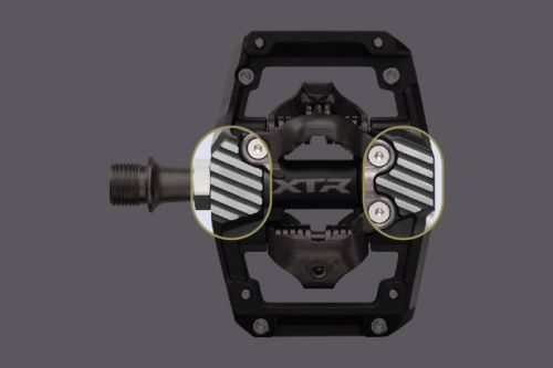 Pedały Shimano SPD PD-M9220 XTR Enduro SPD z pinami komplet z blokami  z plartformą