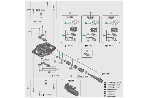 Pedały Shimano SPD PD-M9220 XTR Enduro SPD z pinami komplet z blokami