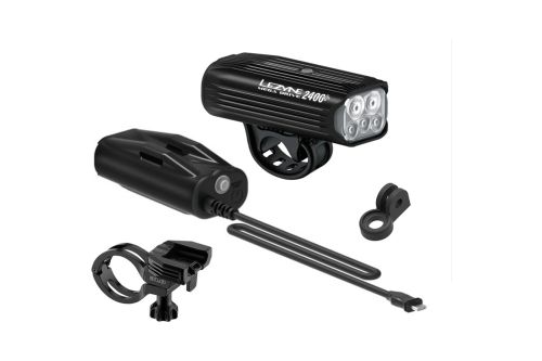 Zestaw oświetlenia rowerowego Lezyne Mega Drive 2400+ & Infinite Light Power Pack+
