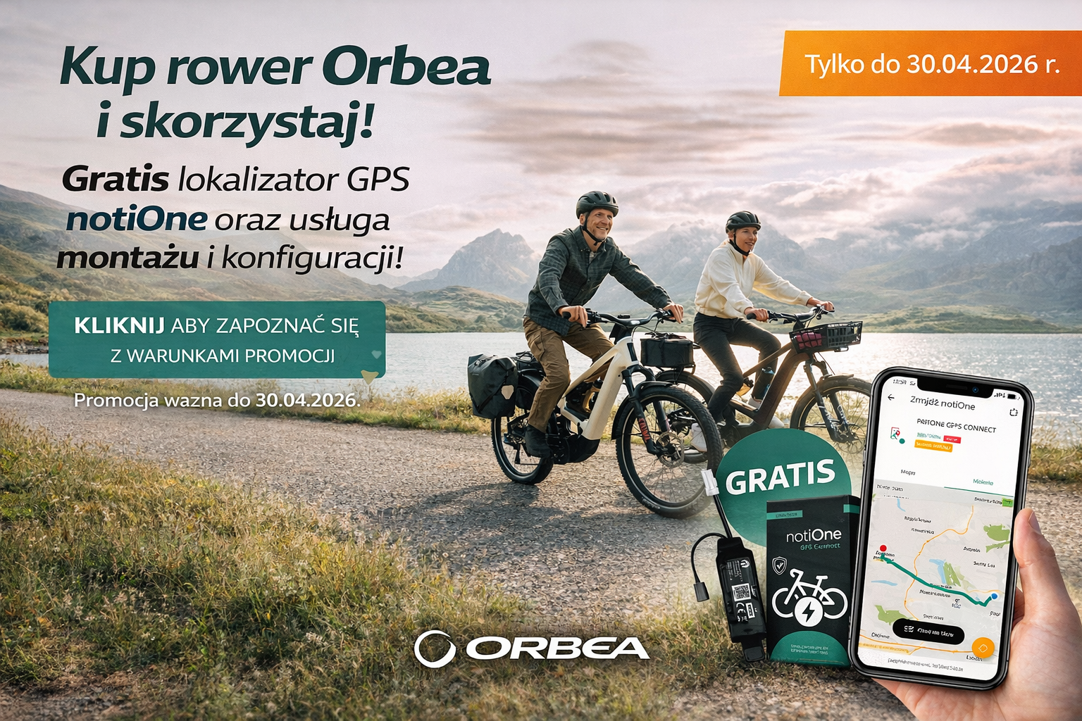 GPS NotiOne gratis – montaż w rowerze