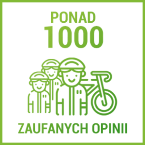 mamy ponad 1000 zaufanych pozytywnych opinii o sklepie greenbike